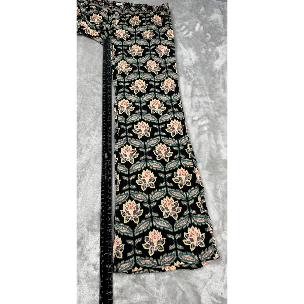 ONeill Womens Large Johnny Floral Beach Wide Leg Pants Smocked Waist Boho - Picture 8 of 8